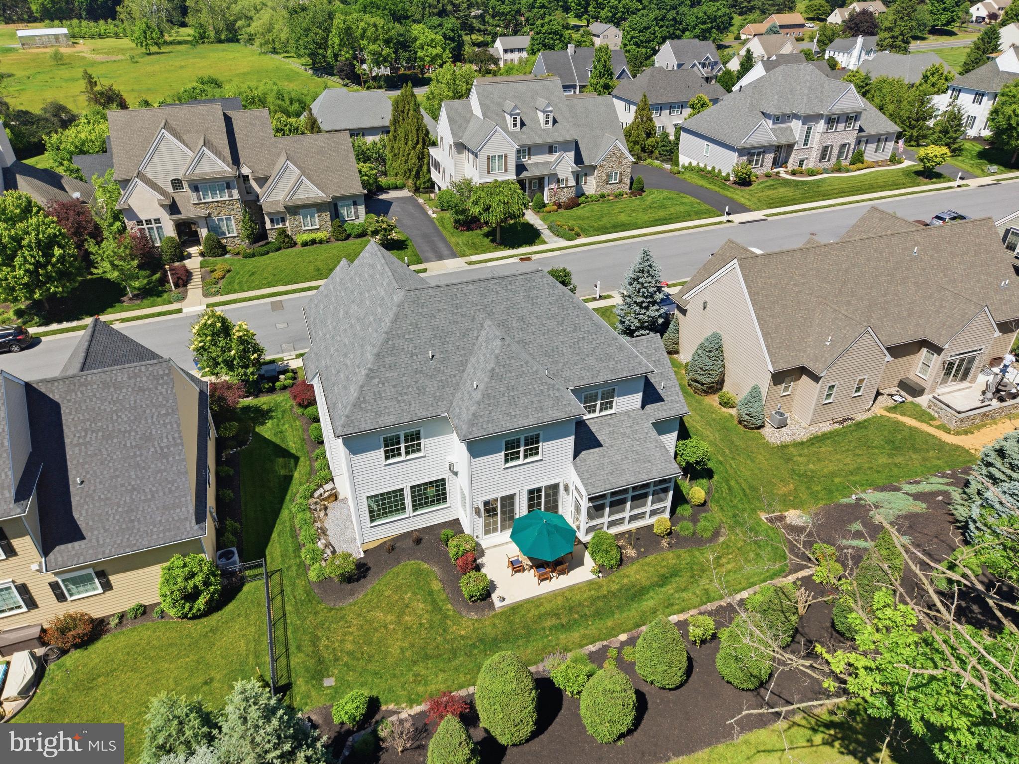 360 Addison Place Lancaster, PA 17601 - Photo 69 of 78 an aerial view of multiple houses with yard
