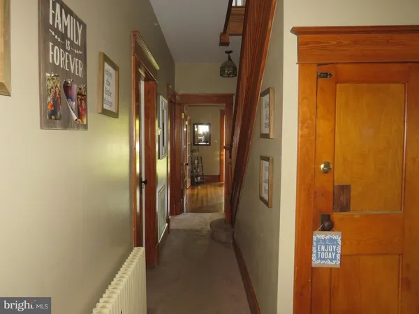 a view of a hallway with a elevator