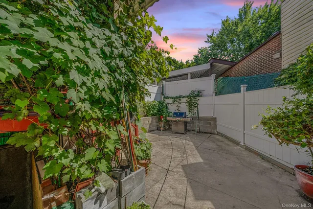 a view of a house with a patio