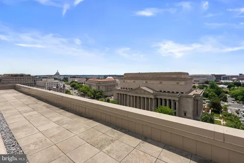 a view of city from balcony