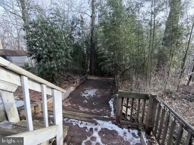 a view of street from balcony