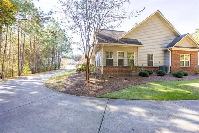 a view of a house with a patio