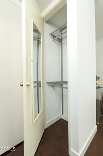 a view of a walk in closet