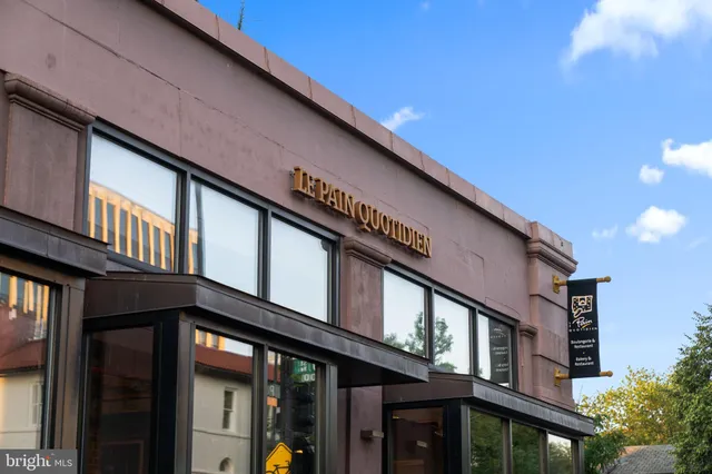 a view of a building from a balcony