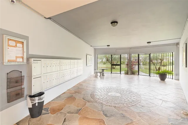 a view of a car garage