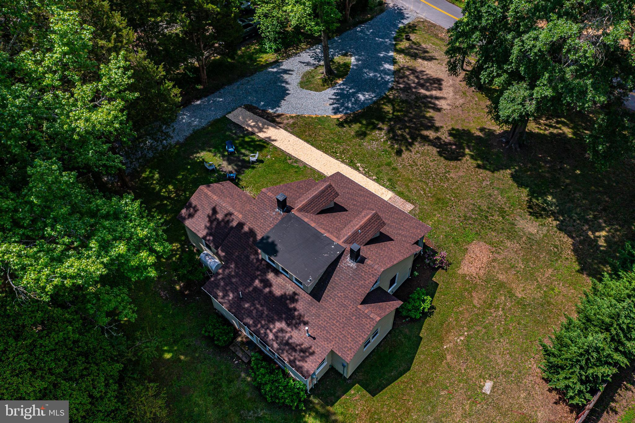 76 Tucker Hill Road Kinsale, VA 22488 - Photo 6 of 43 an aerial view of a house with a yard