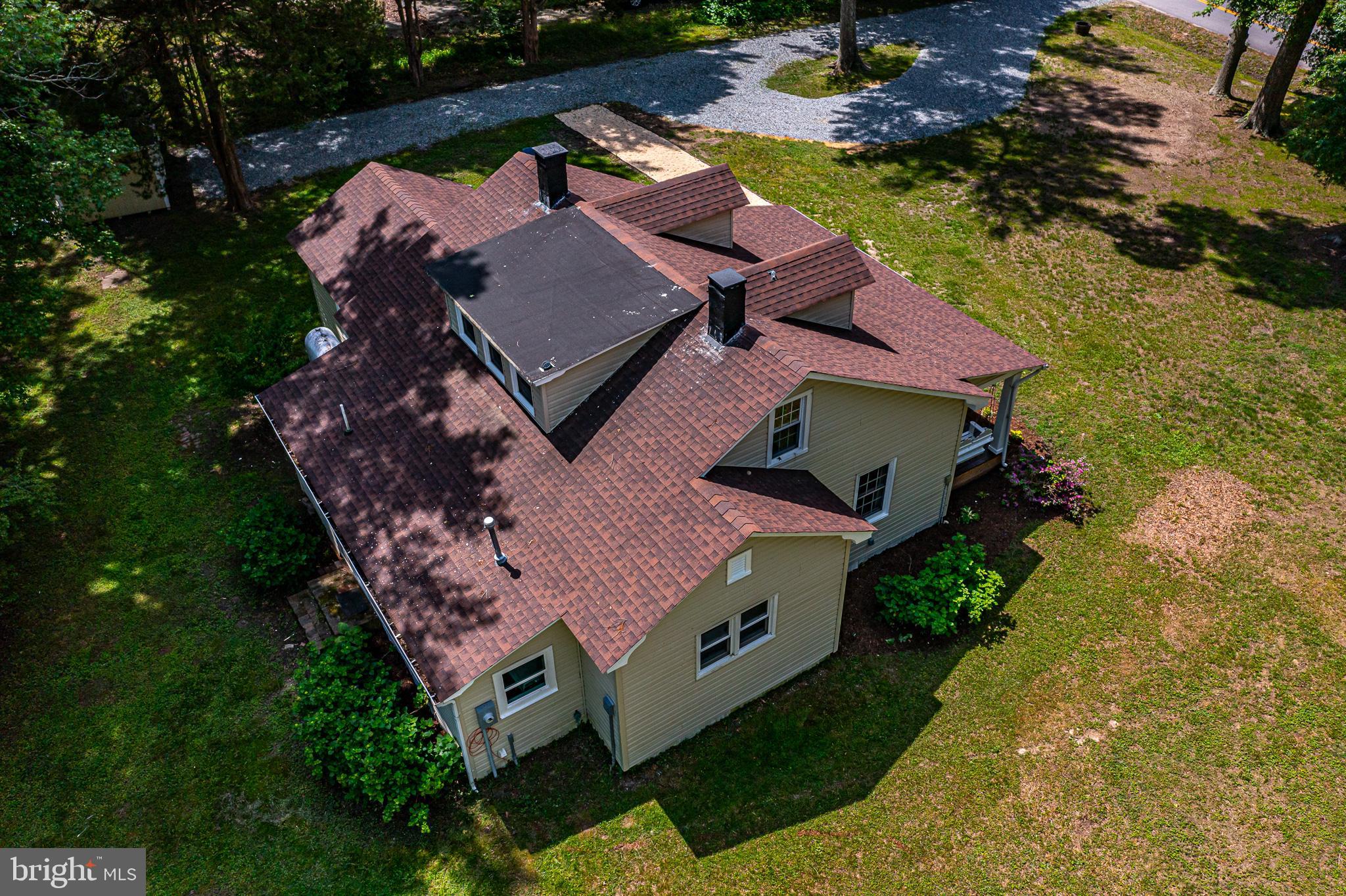 76 Tucker Hill Road Kinsale, VA 22488 - Photo 7 of 43 an aerial view of a house with a garden