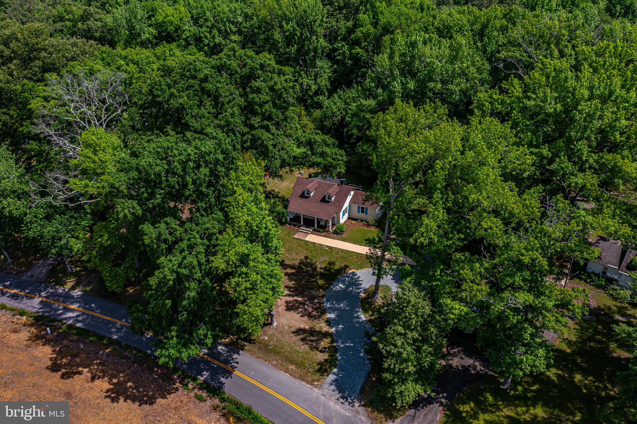 76 Tucker Hill Road Kinsale, VA 22488 - Photo 9 of 43 an aerial view of a house with a yard