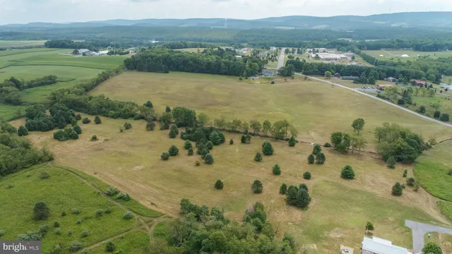 a view of a lake with a city