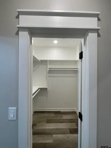 a close view of closet