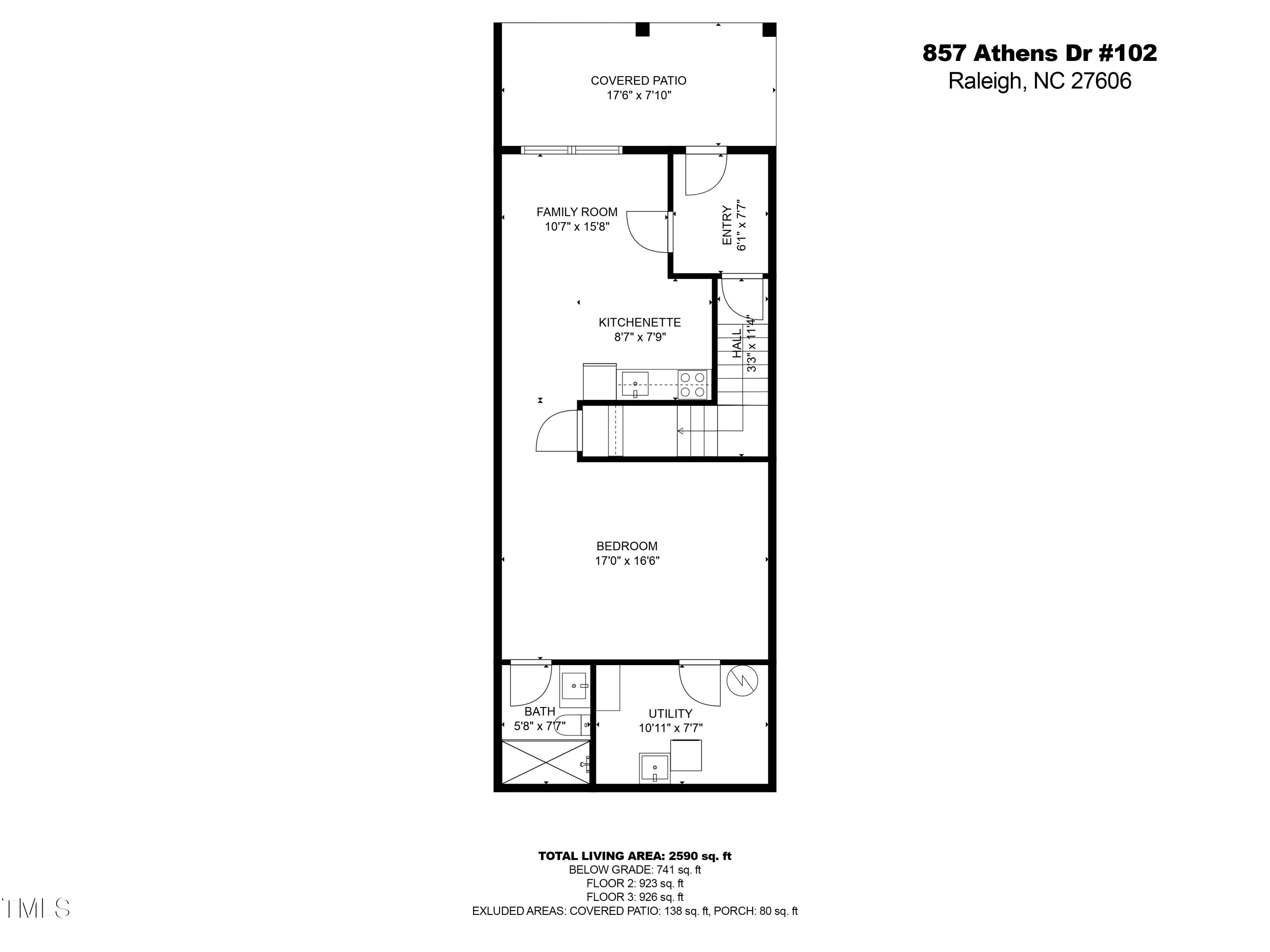 857 Athens Drive, Unit 102 Raleigh, NC 27606 - Photo 44 of 46 Gallery Image 44