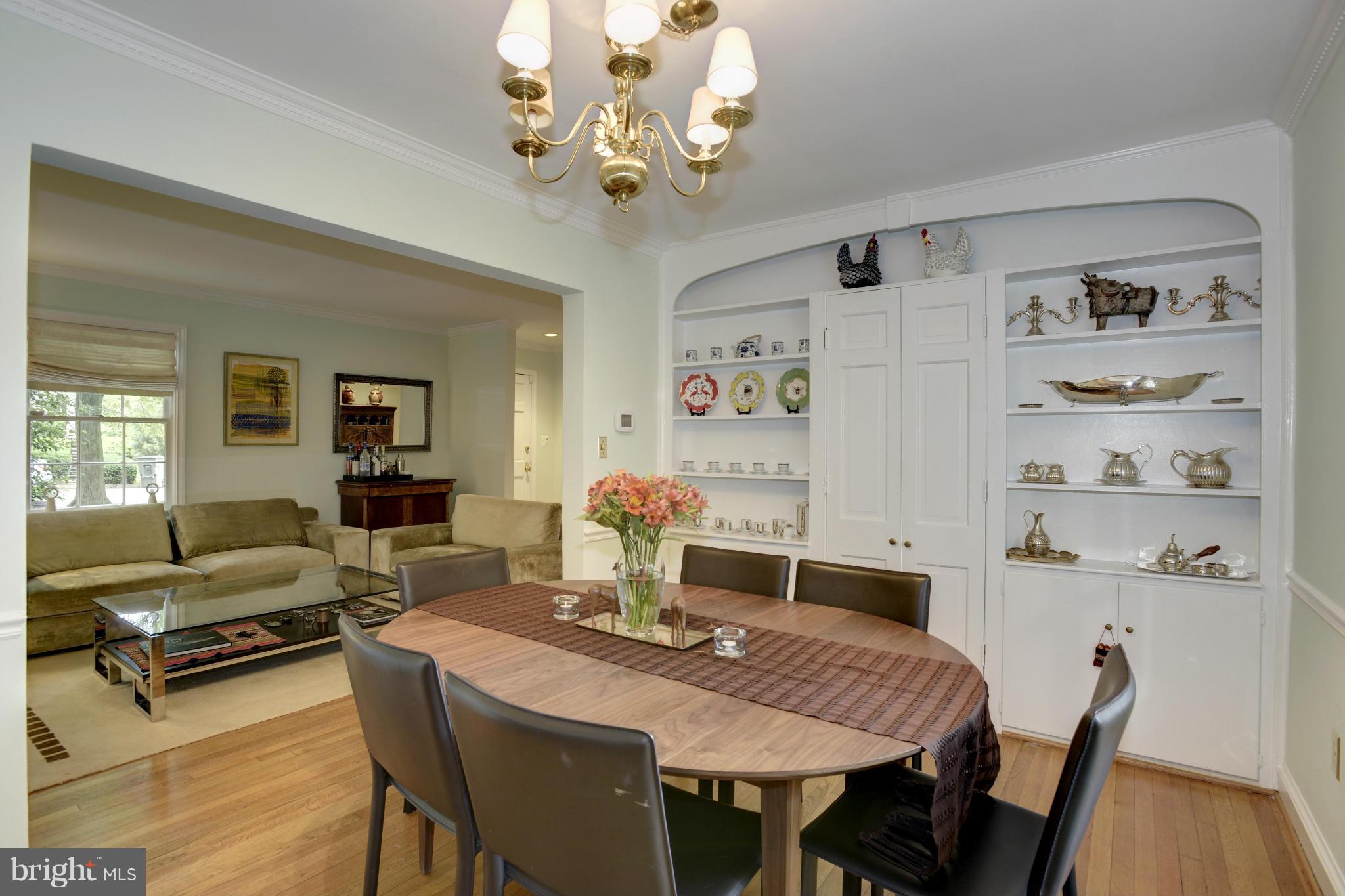 4625 Sedgwick Street Northwest Washington, DC 20016 - Photo 5 of 19 a view of a dining room with furniture