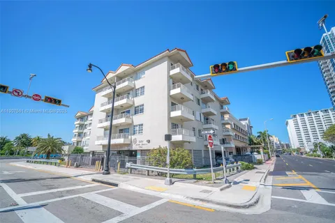 a view of a city with tall buildings