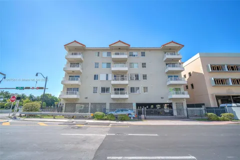 a front view of a building