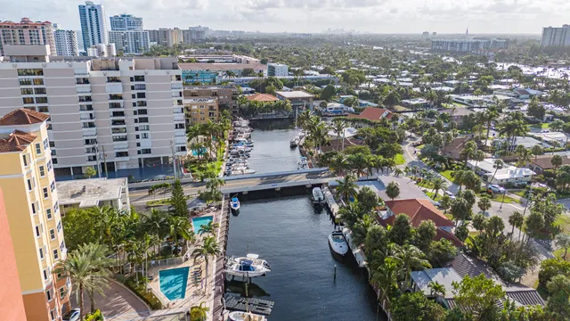 an aerial view of a city with lots of residential buildings