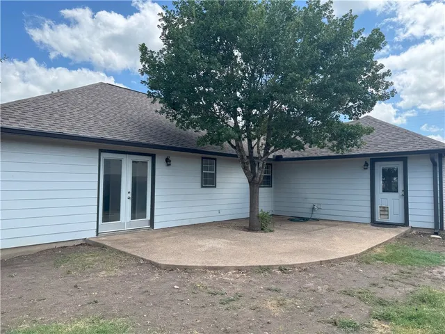 a backyard of a house