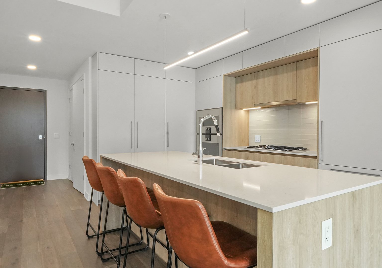 211 North Harbor Drive, Unit 2203 Chicago, IL 60601 - Photo 3 of 56 a dining hall with stainless steel appliances granite countertop a sink and a refrigerator