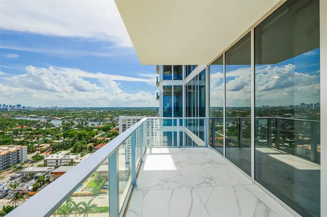 a view of a city with tall buildings
