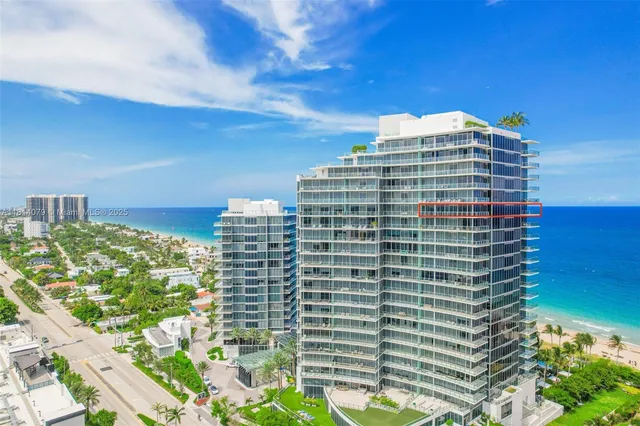 a view of a building with a city view
