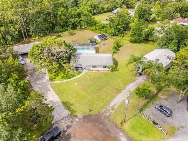 a view of a swimming pool and outdoor space