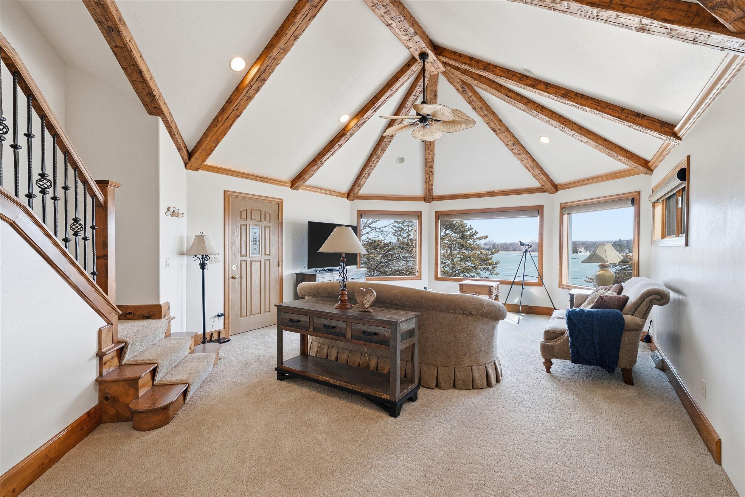 405 Lake Drive Random Lake, WI 53075 - Photo 23 of 59 23-Upper Level Family Room