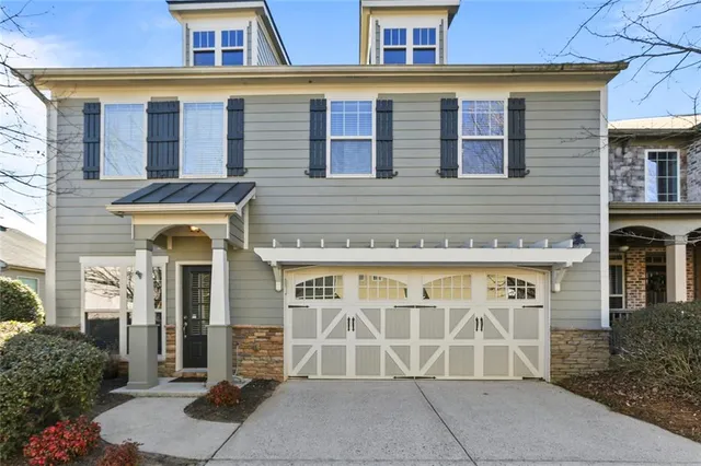 a front view of a building