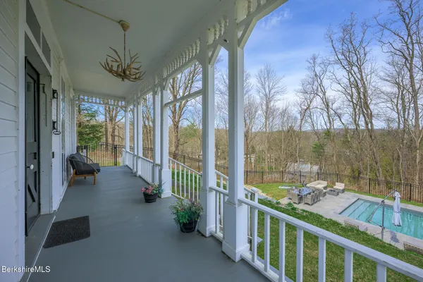 a view of a porch
