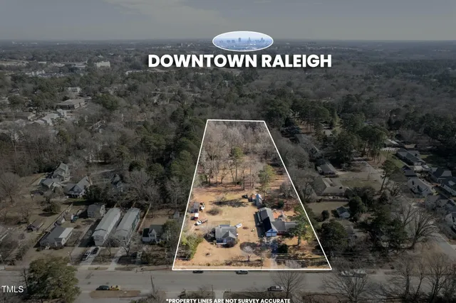 an aerial view of multiple house