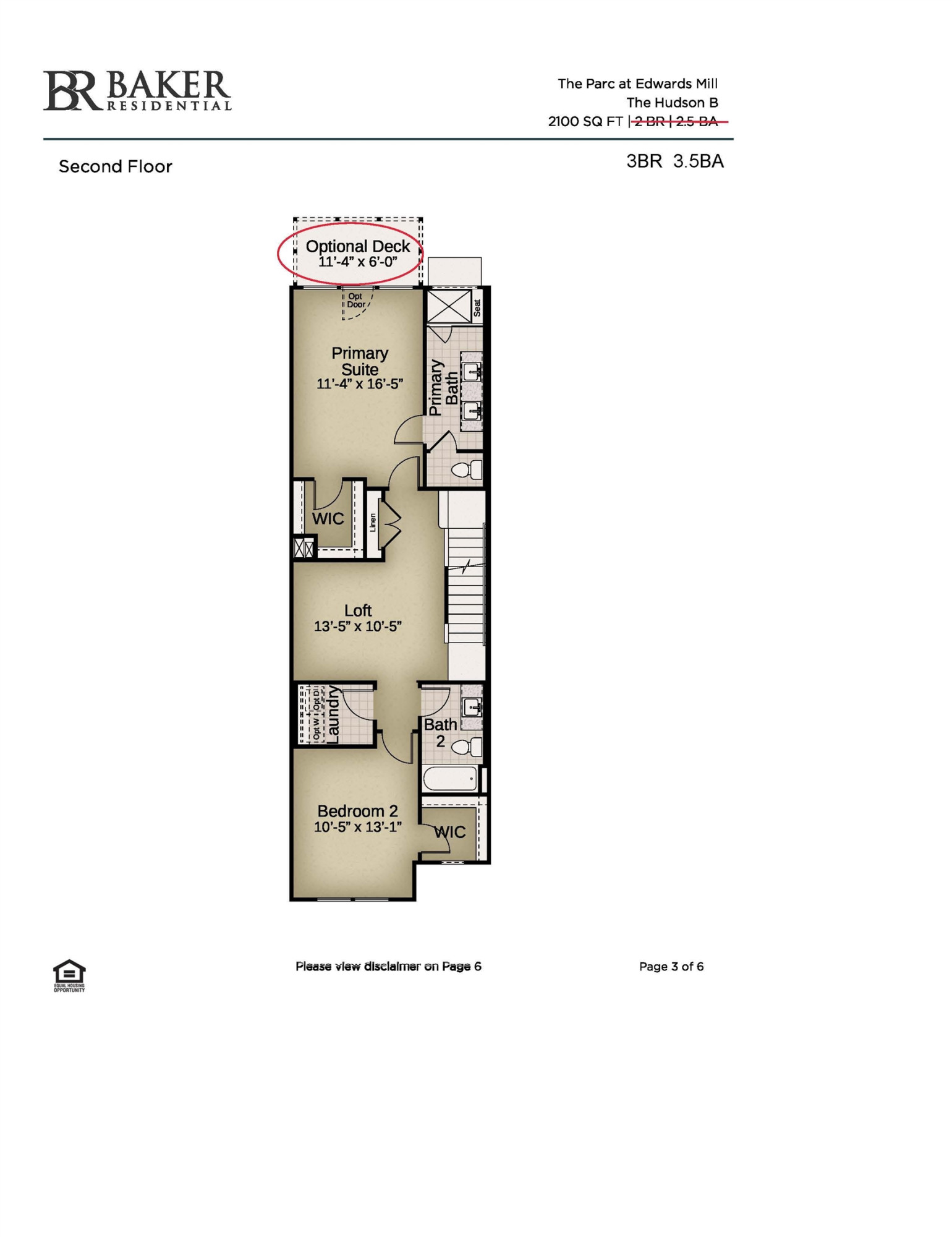 3923 Milltown Rdg Run Raleigh, NC 27612 - Photo 22 of 23 2nd Floor Plan