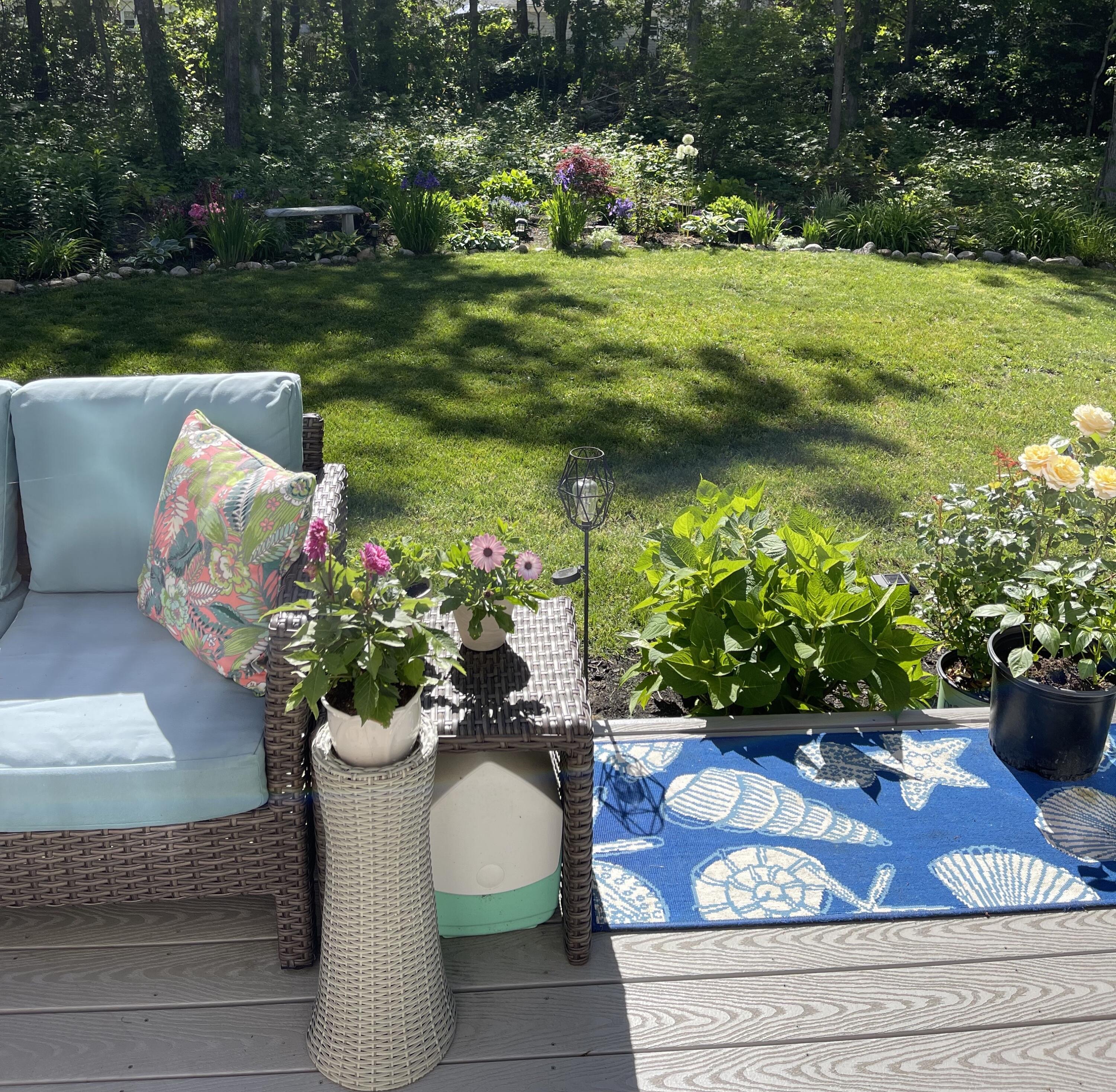 829 Pitcher's Way Hyannis, MA 02601 - Photo 28 of 32 a view of a wooden bench in a yard