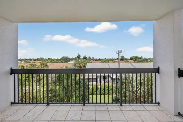 a view of city from balcony