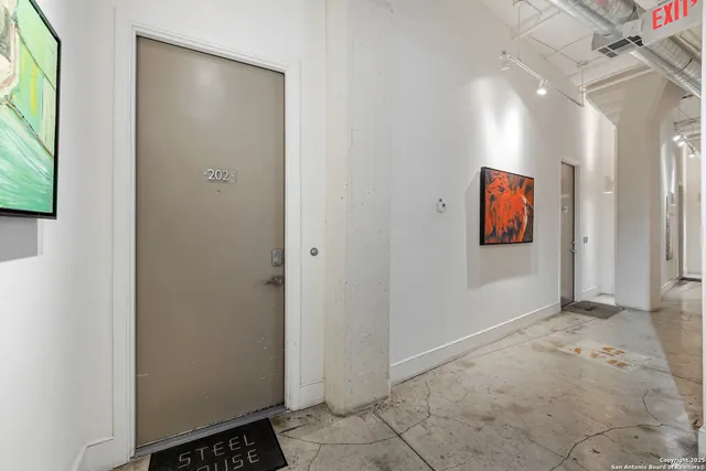 a view of a balcony with outdoor space