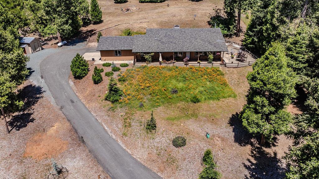 26845 Spring Court Pioneer, CA 95666 - Photo 81 of 89 an aerial view of a house with a yard