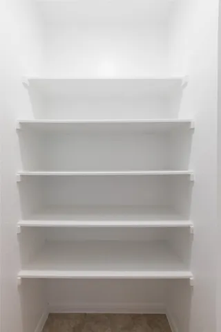 a close view of closet