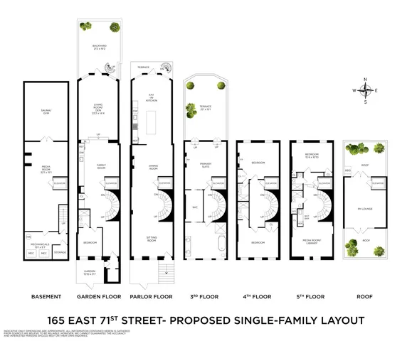 a front view of a multi story building