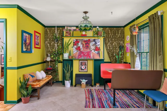 a outdoor living room with furniture