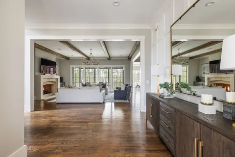 a large living room with stainless steel appliances granite countertop lots of counter top space