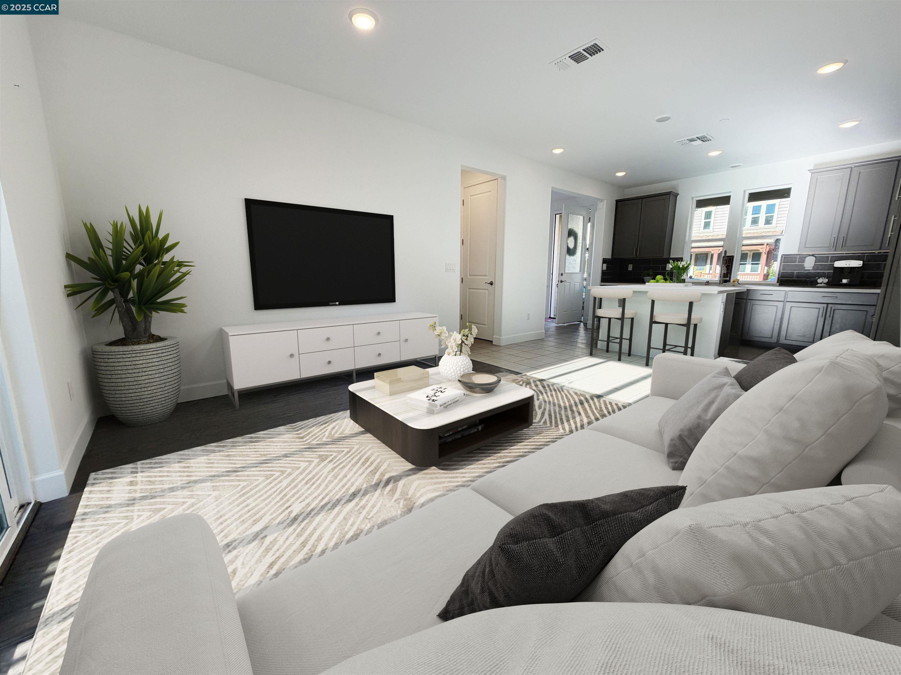 1861 Shasta Lane Hercules, CA 94547 - Photo 12 of 22 a living room with furniture and a flat screen tv