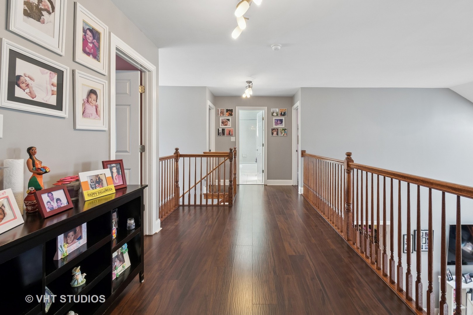 259 Fir Street Beecher, IL 60401 - Photo 16 of 38 a view of a hallway with wooden floor and windows