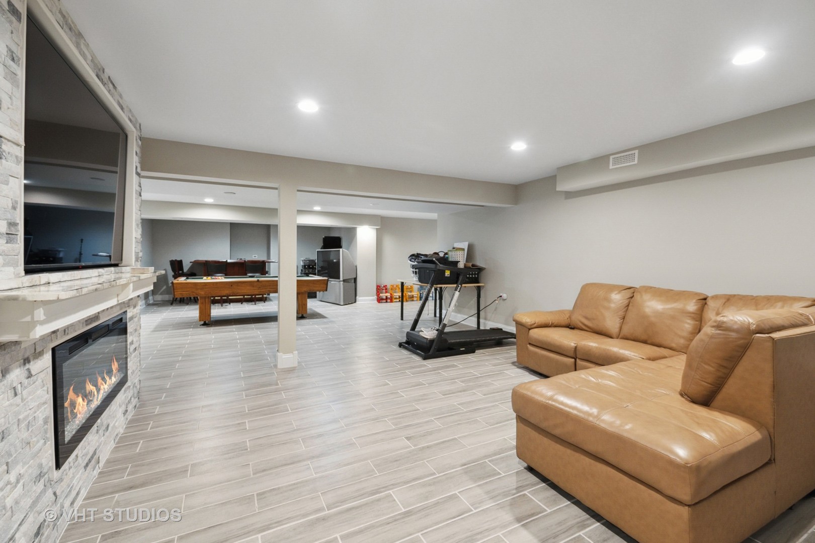 259 Fir Street Beecher, IL 60401 - Photo 26 of 38 a living room with furniture and a flat screen tv