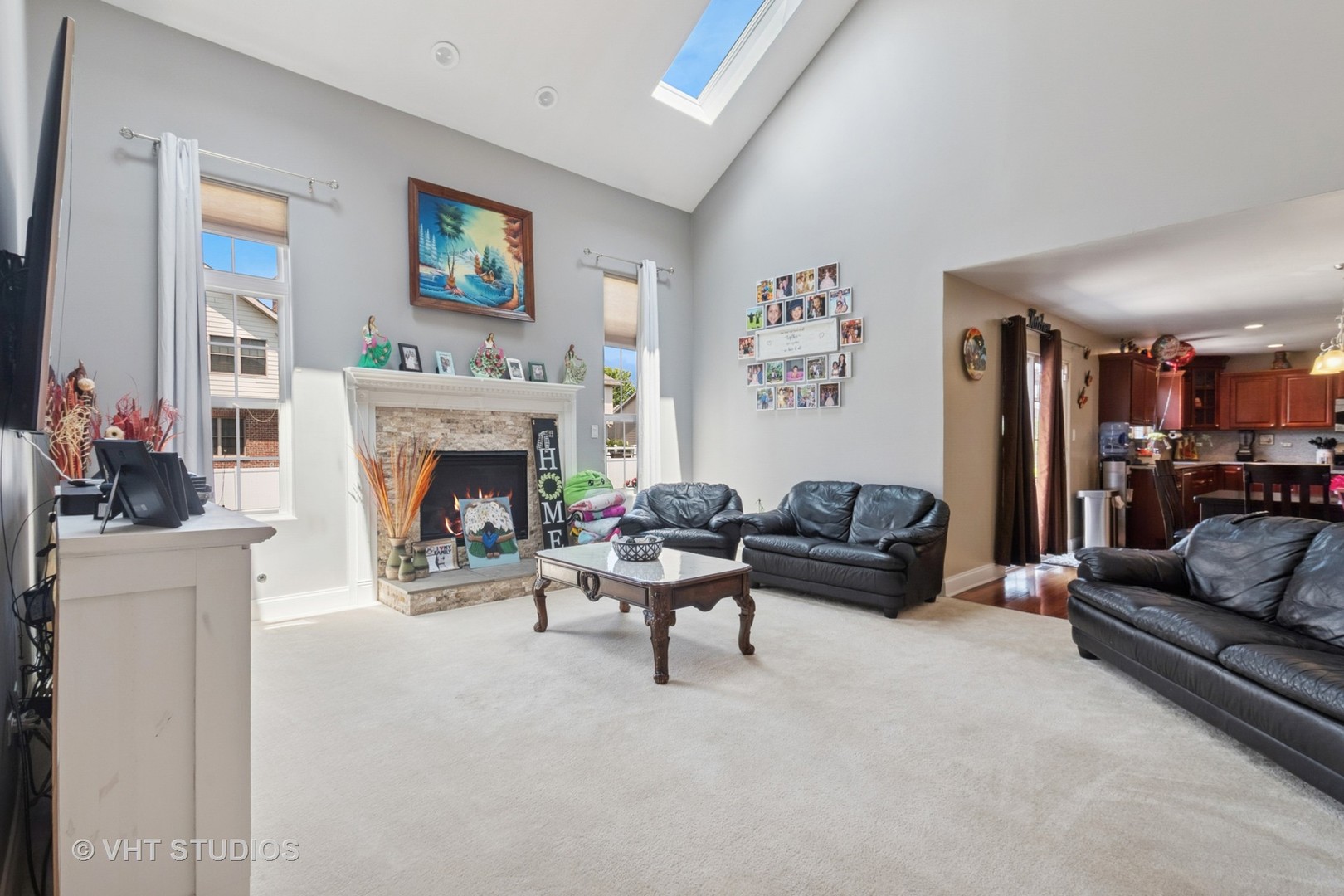 259 Fir Street Beecher, IL 60401 - Photo 7 of 38 a living room with furniture and a fireplace
