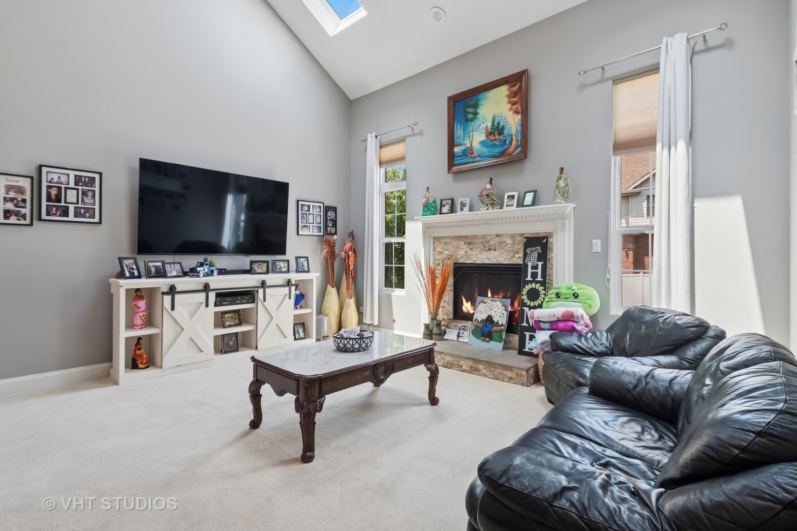 259 Fir Street Beecher, IL 60401 - Photo 8 of 38 a living room with furniture and a flat screen tv