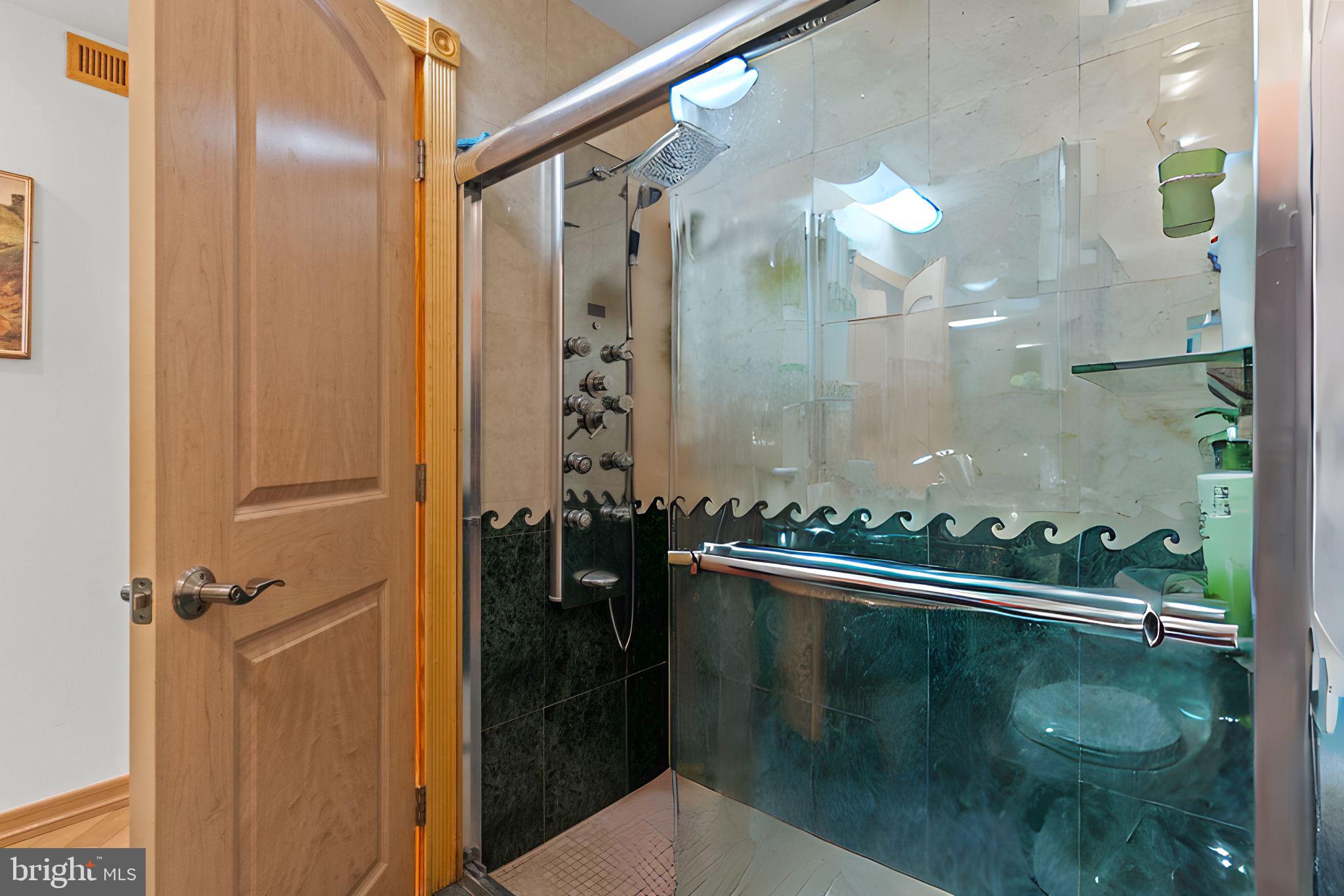 75 Bonnie Gellman Court, Unit D75 Philadelphia, PA 19114 - Photo 23 of 37 a bathroom with a glass shower door and a sink
