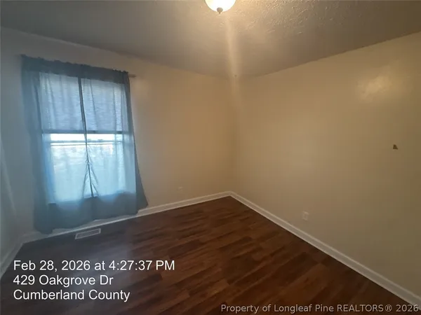 a view of an empty room