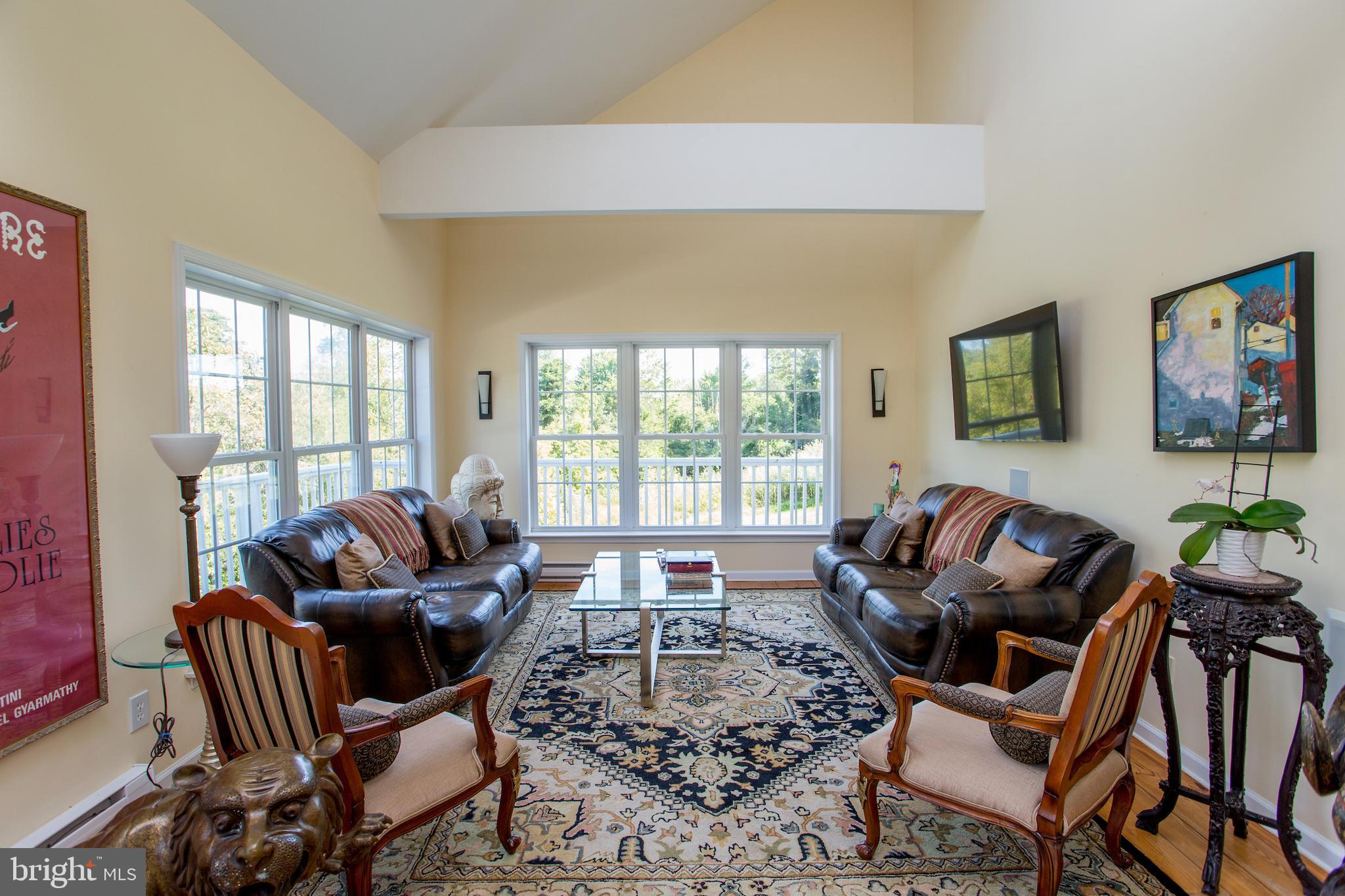 3605 Windy Bush Road New Hope, PA 18938 - Photo 22 of 55 a living room with furniture and a floor to ceiling window