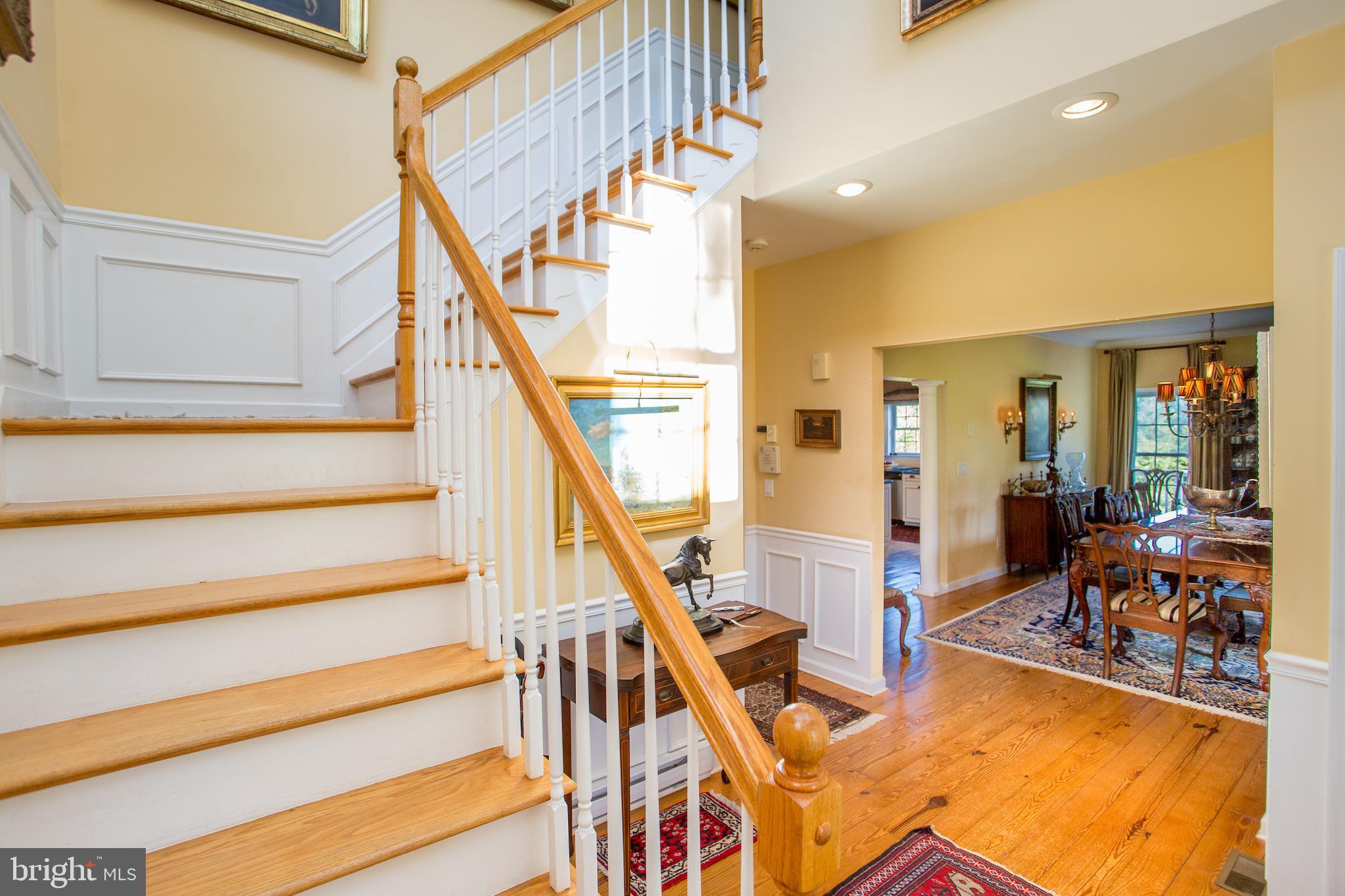 3605 Windy Bush Road New Hope, PA 18938 - Photo 9 of 55 a view of entryway livingroom and hall with wooden floor
