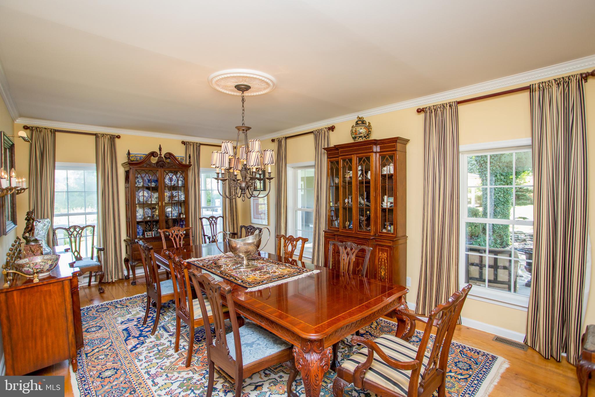 3605 Windy Bush Road New Hope, PA 18938 - Photo 10 of 55 a view of a dining room with furniture window and outside view