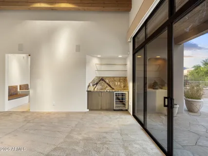 a view of livingroom with furniture and windows