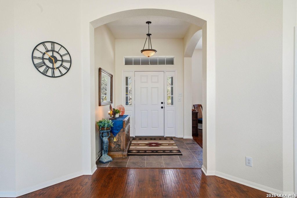 318 River Ridge Boerne, TX 78006 - Photo 9 of 46 a view of a hallway with wooden floor