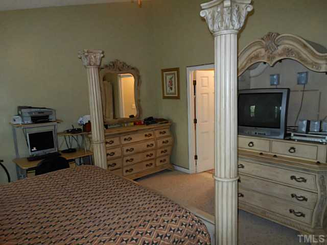 1 Edgebrook Circle Durham, NC 27703 - Photo 10 of 24 a bedroom with a bed and a television